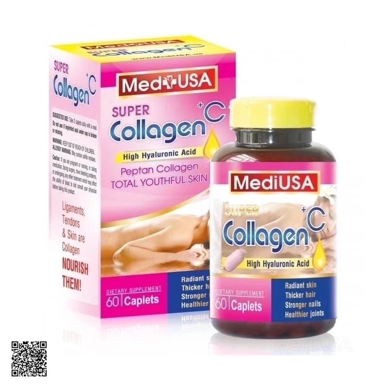 Viên Uống Đẹp Da MediUSA Super Collagen +C