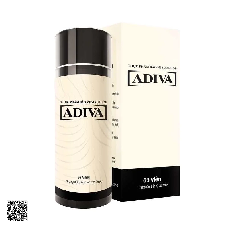 Viên Uống Đẹp Da Collagen ADIVA Lọ 63 Viên