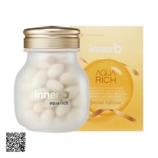Viên Uống Cấp Nước Bổ Sung Collagen CJ Cheiljedang Innerb Aqua Rich 70 Viên