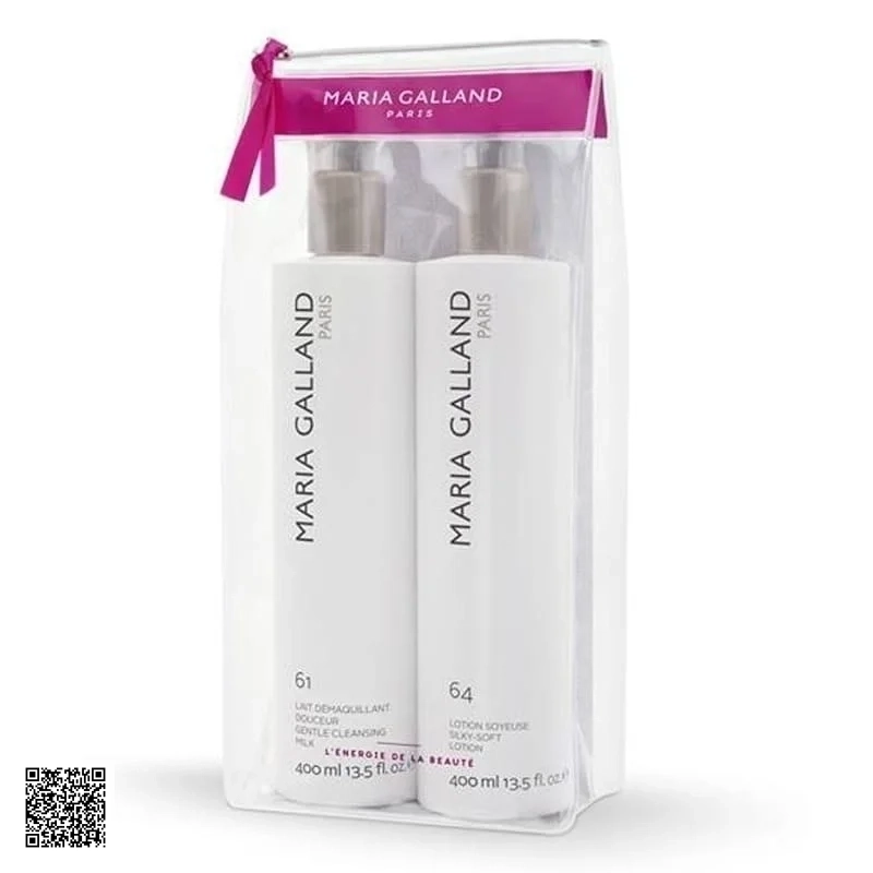 Bộ Sữa Rửa Mặt, Nước Hoa Hồng Maria Galland Cao Cấp Từ Pháp Size 400ml