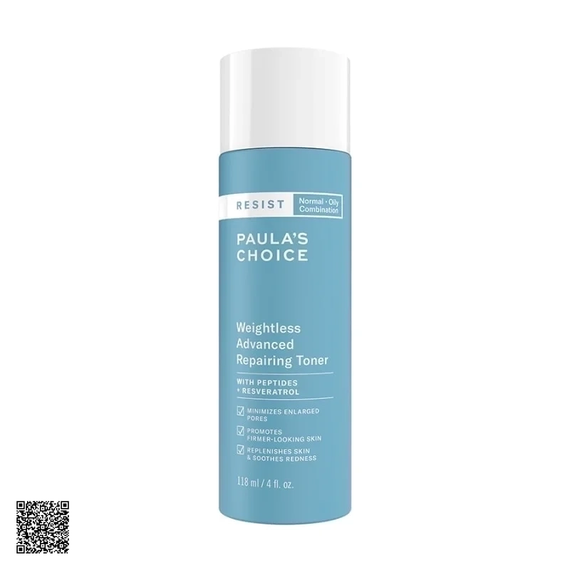 Paula’s Choice Resist Weightless Advanced Repairing Toner - Nước Hoa Hồng Cho Da Dầu Lão Hóa