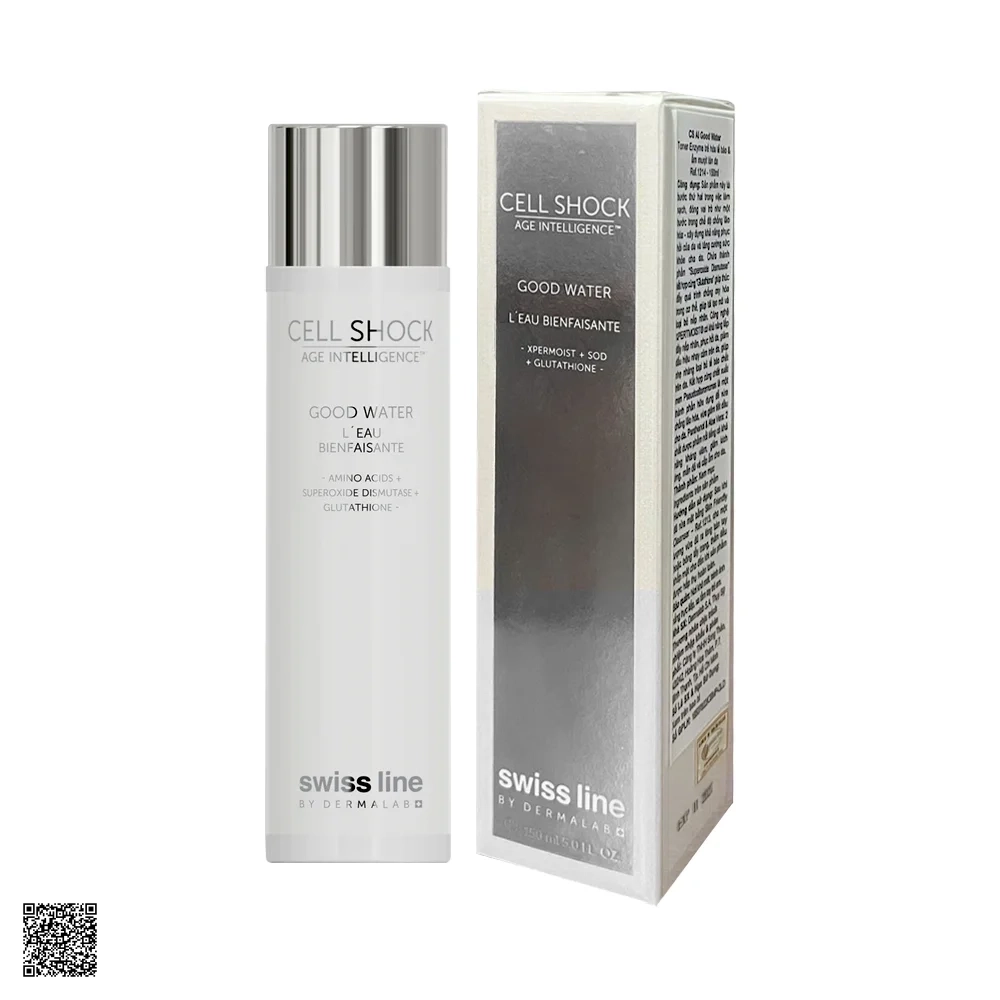 Swissline Cell Shock Age Intelligence Good Water - Toner Dưỡng Ẩm Trẻ Hoá Tế Bào (150ml)
