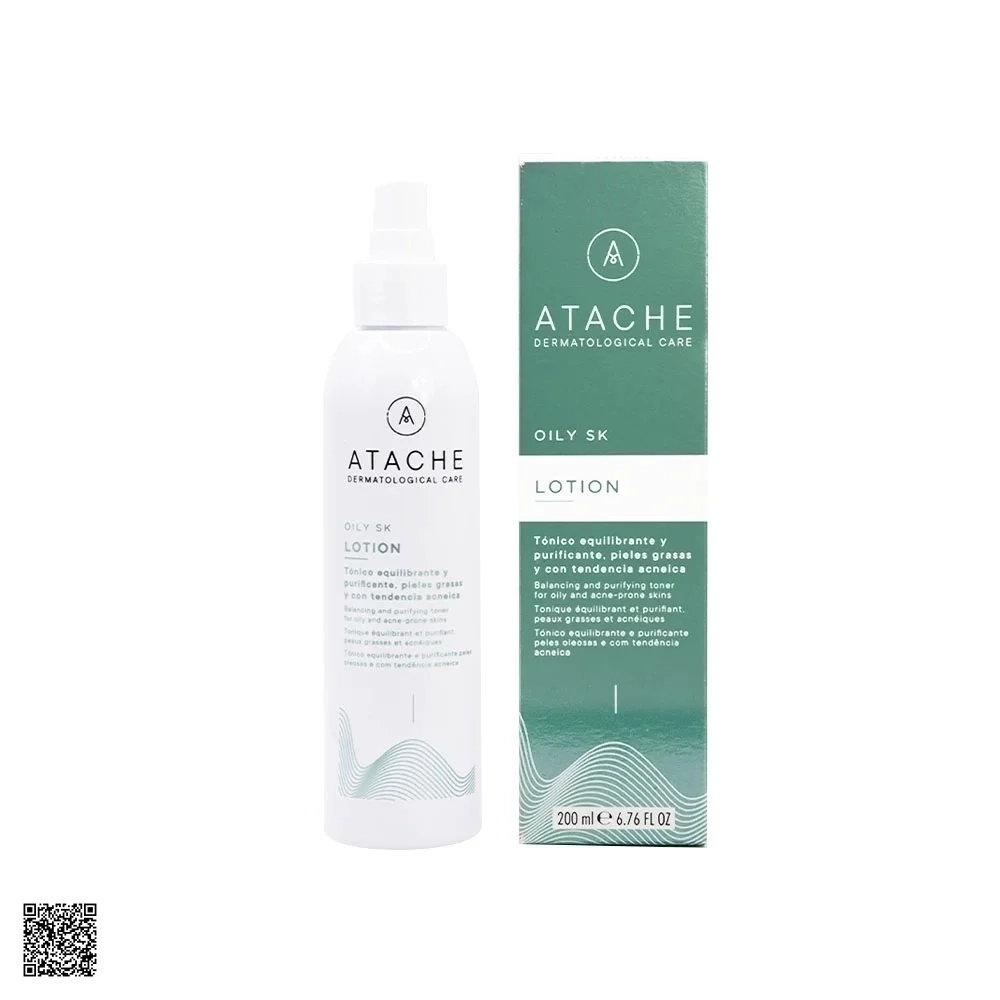 Atache Oily SK Lotion - Toner Sạch Sâu, Giảm Mụn, Điều Tiết Bã Nhờn (200ml)