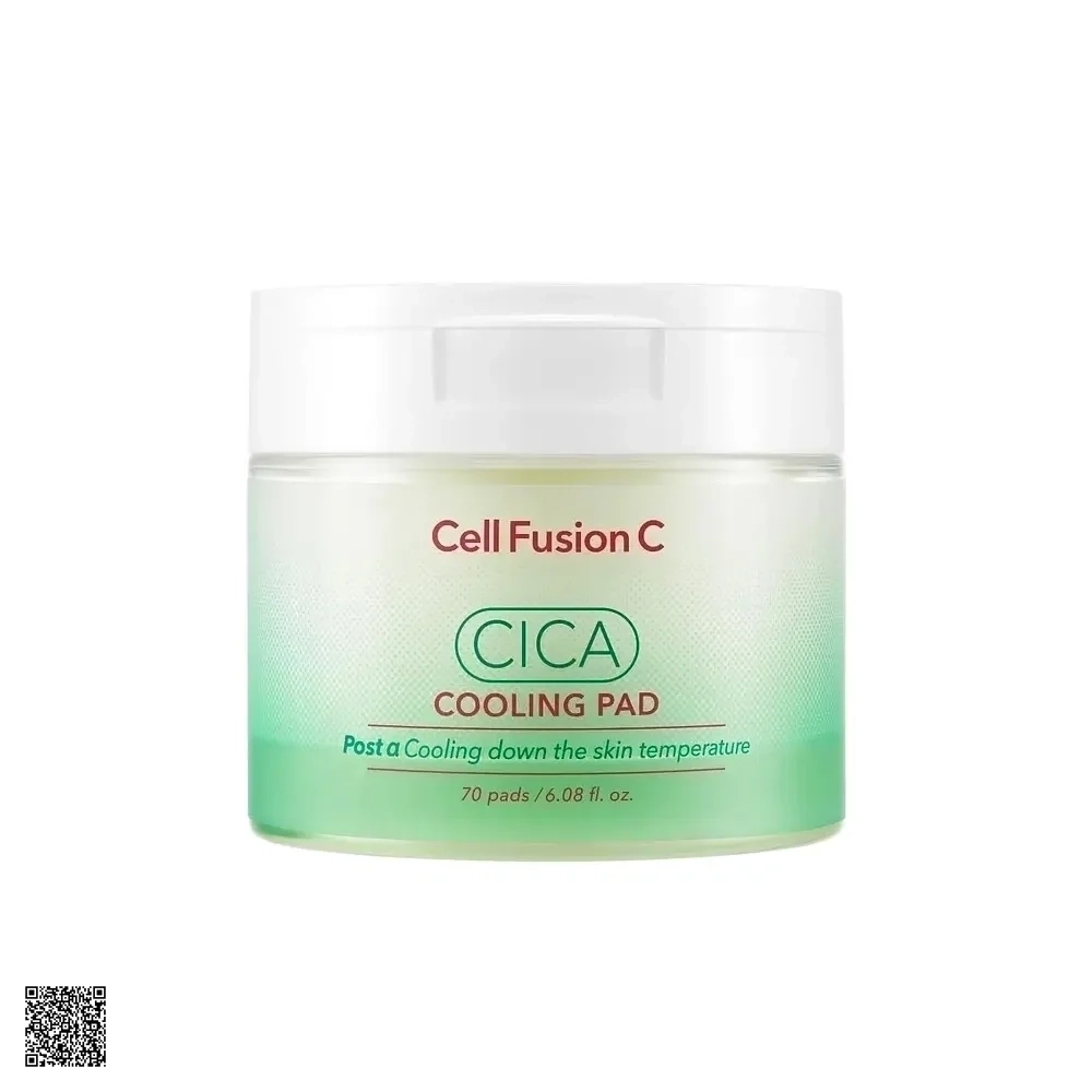 Cell Fusion C CICA Cooling Pad - Toner Pad Hạ Nhiệt, Làm Dịu Vết Ửng Đỏ Cho Da Mụn Nhạy Cảm