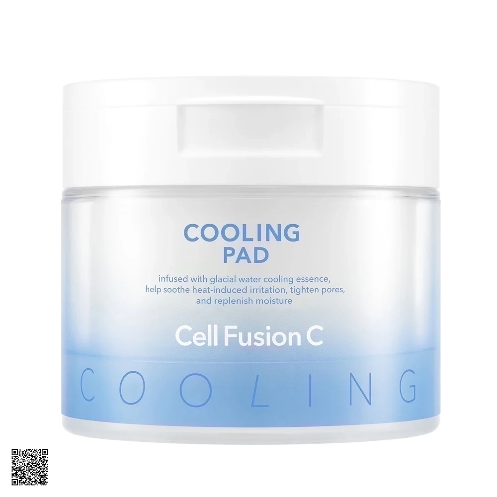 Cell Fusion C Cooling Pad - Cotton Pad Làm Lạnh, Làm Dịu Da Cháy Nắng Ửng Đỏ