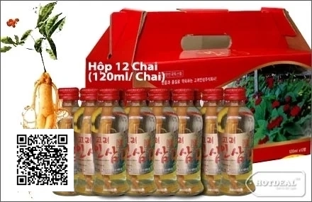 Nước Hồng Sâm Korinsam Có Củ Bên Trong