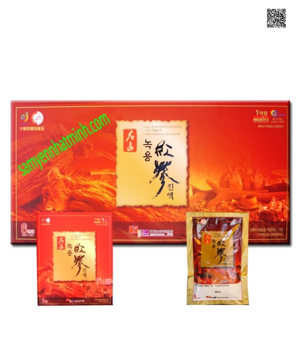 Nước Chiết Xuất Hồng Sâm Và Nhung Hươu Meritz