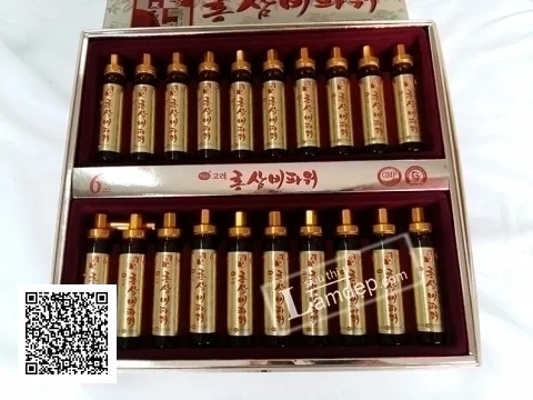 Nước Hồng Sâm Nhung Hươu Linh Chi KGS Korean Red Ginseng Antler Extract Liquid (20ml x 30 tuýp)