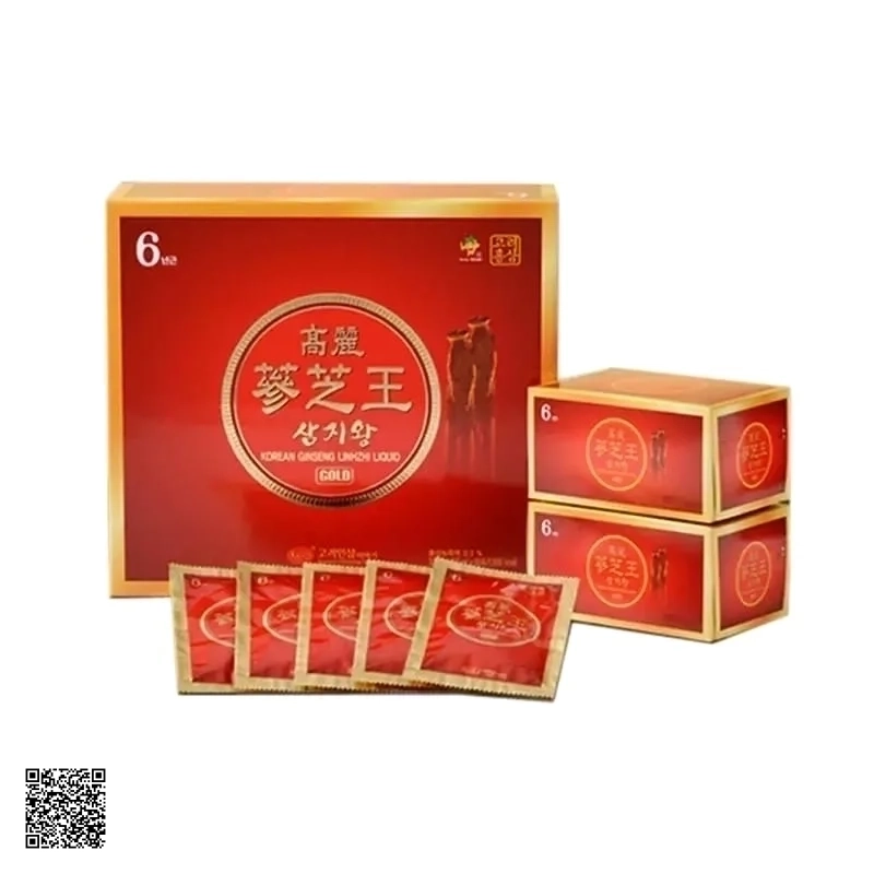 Nước Hồng Sâm Linh Chi KGS Korean Ginseng Linhzhi Liquid Gold (50ml x 60 gói)