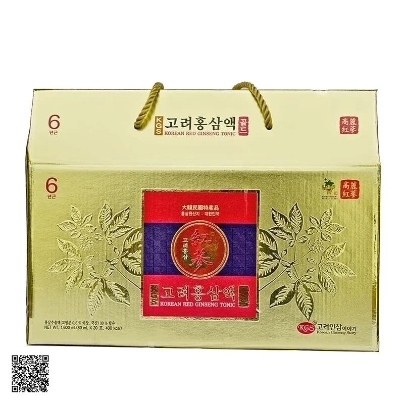Nước Hồng Sâm KGS Korean Red Ginseng Tonic (80ml x 20 gói)