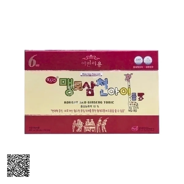 Nước Hồng Sâm Baby Hươu Cao Cổ KGC Korean Red Ginseng Tonic (15ml x 30 gói)