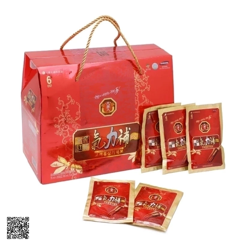 Nước Hồng Sâm Bio Apgold Korean Red Ginseng Giryeokbo (30 gói x 70ml)