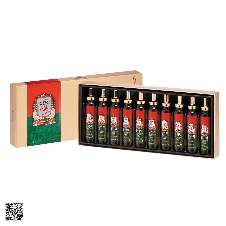 Nước Hồng Sâm KGC Korean Red Ginseng Vital Tonic (10 Ống x 20ml)