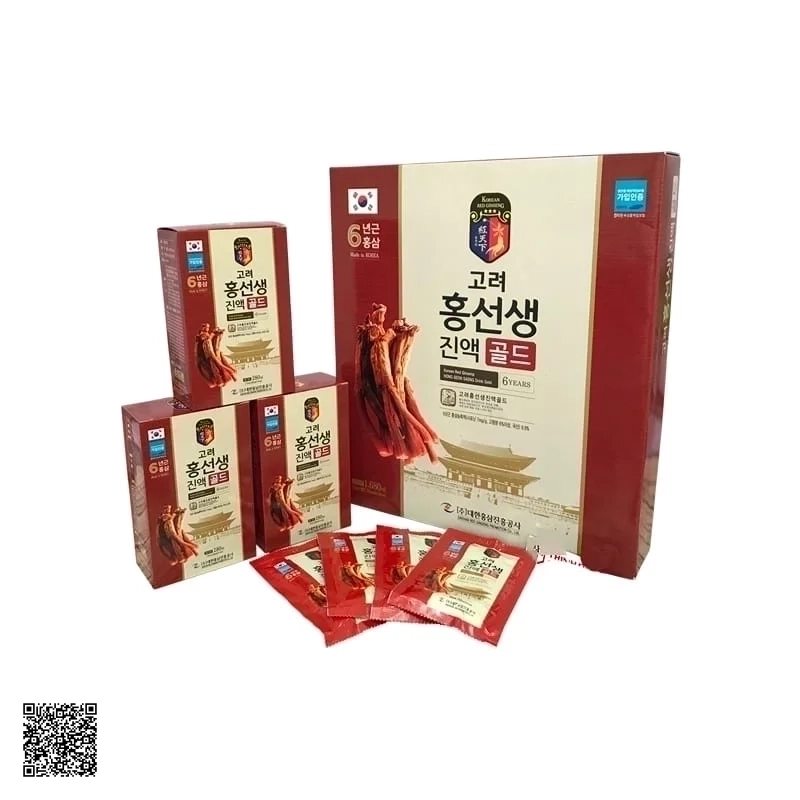 Nước Hồng Sâm Daehan Korean Red Ginseng Hong Seon Saeng Drink Gold (24 Gói x 70ml)