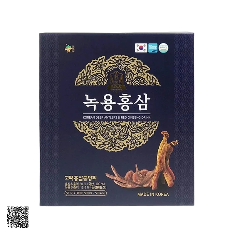 Nước Hồng Sâm Nhung Hươu Xanh Gaesung Korean Deer Antlers Red Ginseng Drink Hàn Quốc