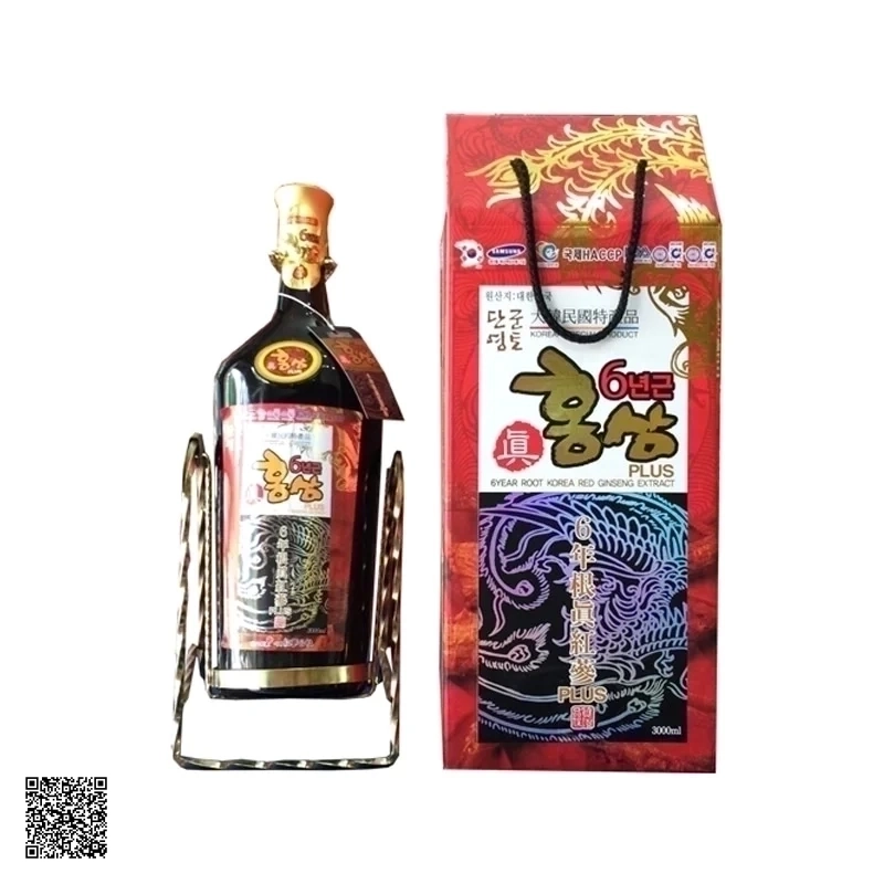 Nước Hồng Sâm Đông Trùng Kanghwa 6Year Root Korea Red Ginseng Extract Plus (Chai 3 lít)