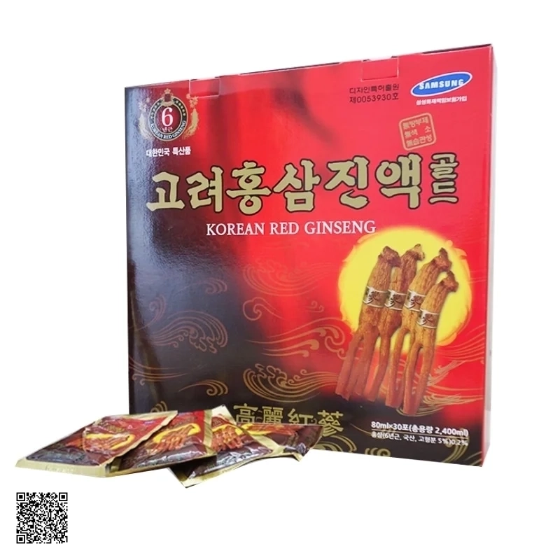 Nước Hồng Sâm Kanghwa Korean Red Ginseng Extract Gold Hàn Quốc (30 gói x 80ml)
