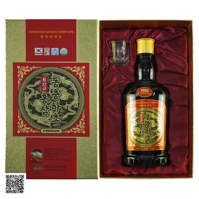 Nước Hồng Sâm Đông Trùng Daesan Korean Ginseng Premium Hàn Quốc (Hộp 1 Chai)