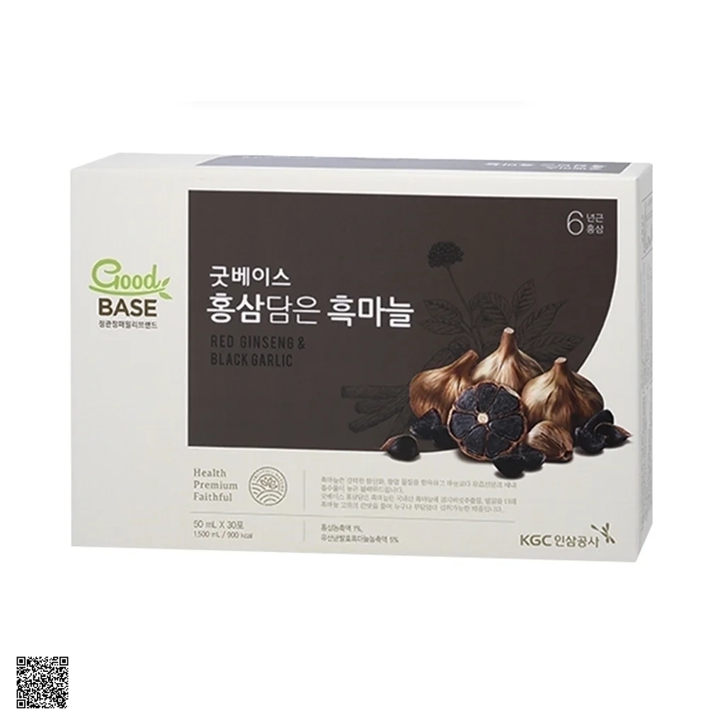 Nước Hồng Sâm Tỏi Đen KGC GoodBase Hàn Quốc (50ml x 30 gói)