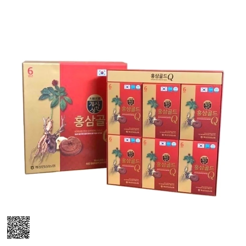 Nước Hồng Sâm Nhung Hươu Linh Chi Hansusam Korean Red Ginseng Gold Q