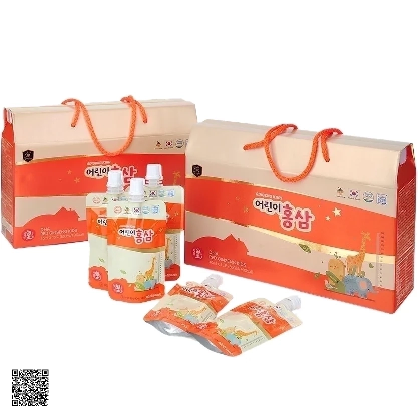 Nước Hồng Sâm Baby Ginseng King DHA Red Ginseng Kids (40ml x 15 gói)