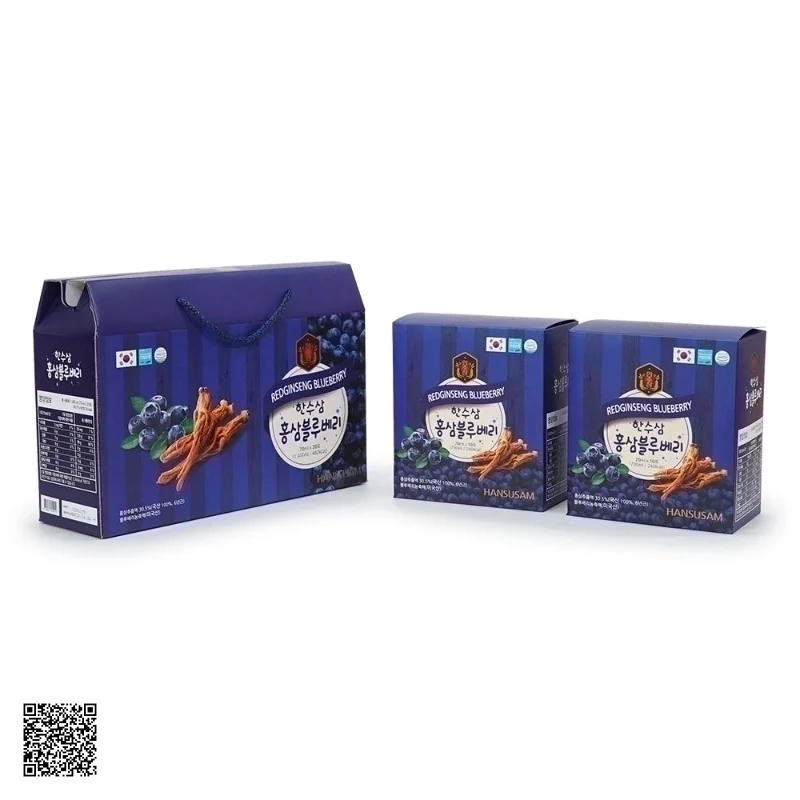 Nước Hồng Sâm Việt Quất Hansusam Redginseng Blueberry Hàn Quốc