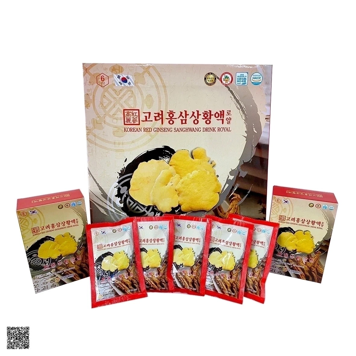 Nước Hồng Sâm Nấm Thượng Hoàng Jeong Won Korean Red Ginseng Sanghwang Drink Royal