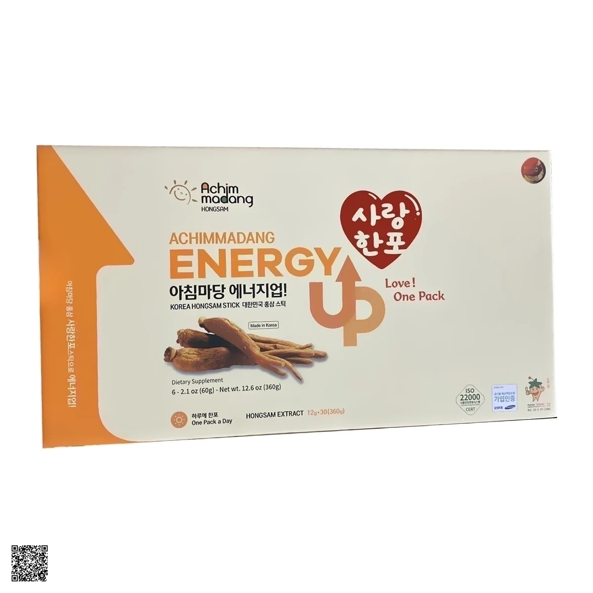 Nước Hồng Sâm Achimmadang Energy UP Hàn Quốc (30 gói x 12ml)