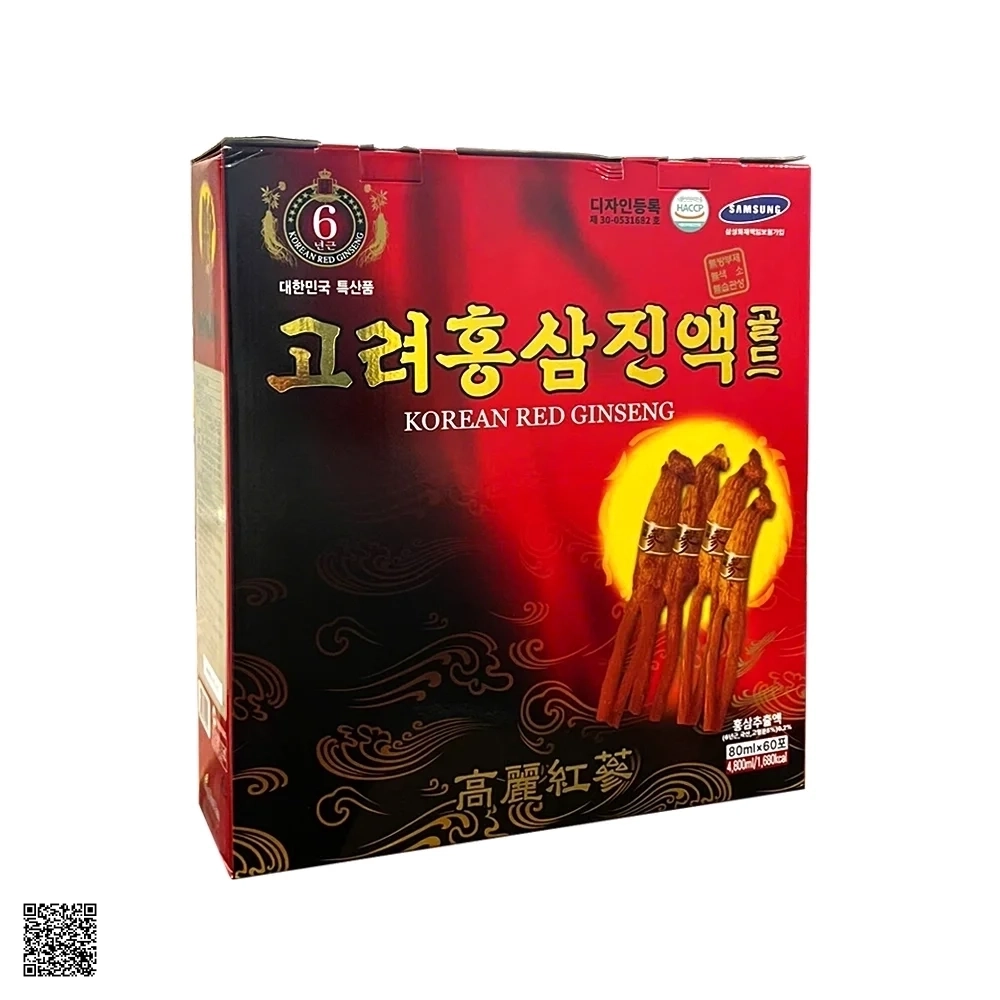 Nước Hồng Sâm Kanghwa Korean Red Ginseng Extract Gold Hàn Quốc (60 gói x 80ml)