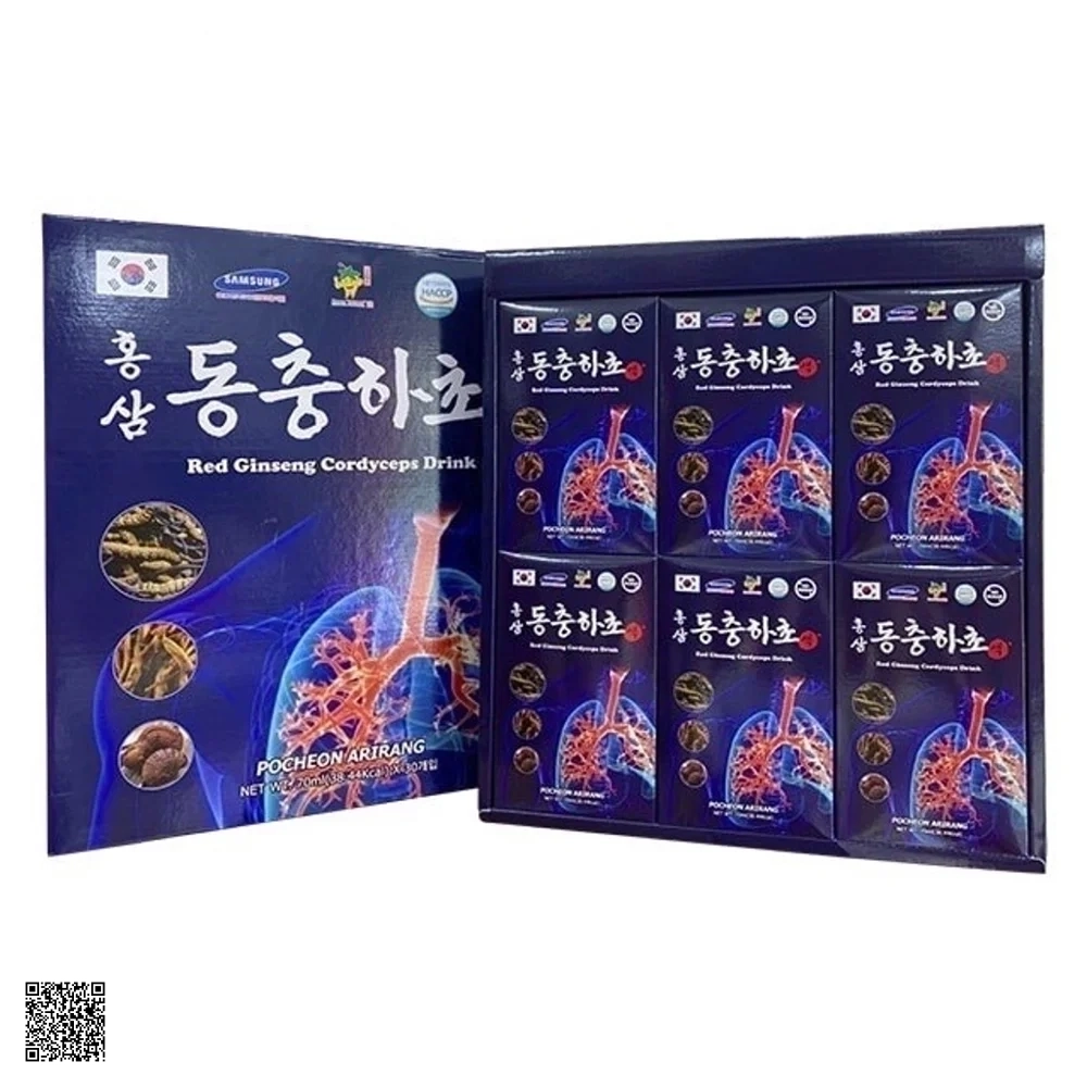 Nước Hồng Sâm Đông Trùng Hạ Thảo Bổ Phổi Pocheon Red Ginseng Cordyceps Drink