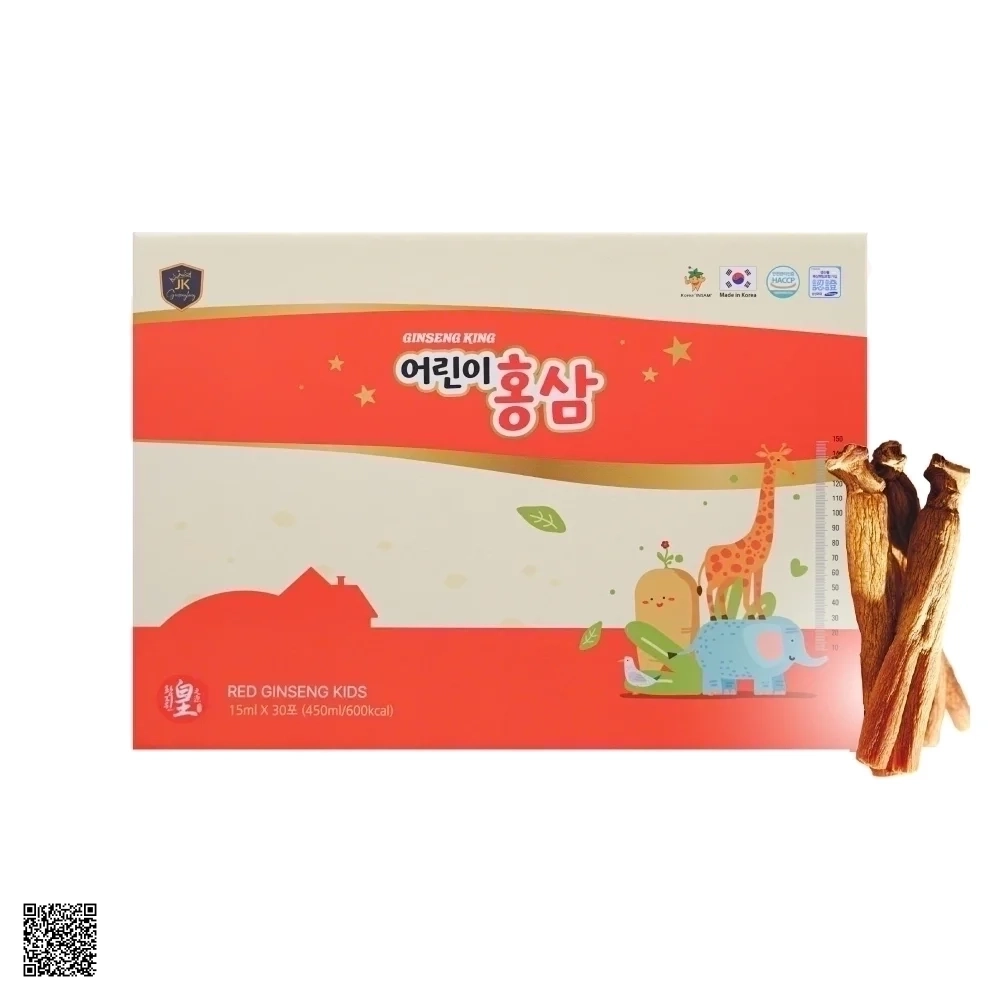Nước Hồng Sâm Baby Ginseng King Korean Red Ginseng Kids (30 gói x 15ml)