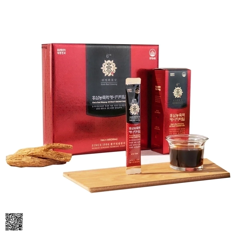 Tinh Chất Hồng Sâm Kim's Red Ginseng Extract Energytime (30 gói x 10ml)