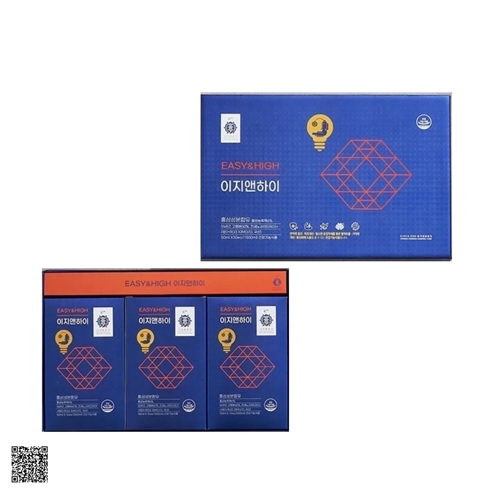 Tinh Chất Hồng Sâm Thanh Thiếu Niên Kim's Red Ginseng Easy & High (30 gói x 50ml)