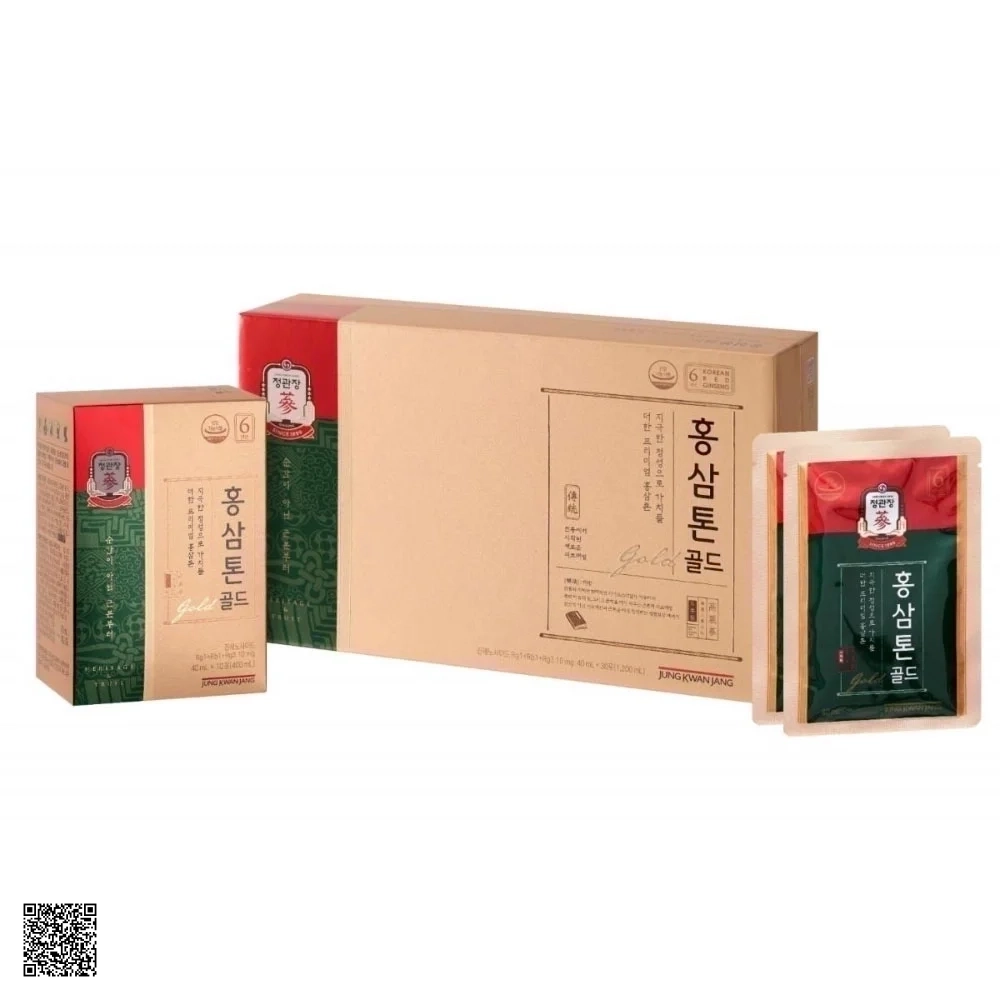 Nước Hồng Sâm KGC Tonic Gold Jung Kwan Jang (30 Gói x 40ml)