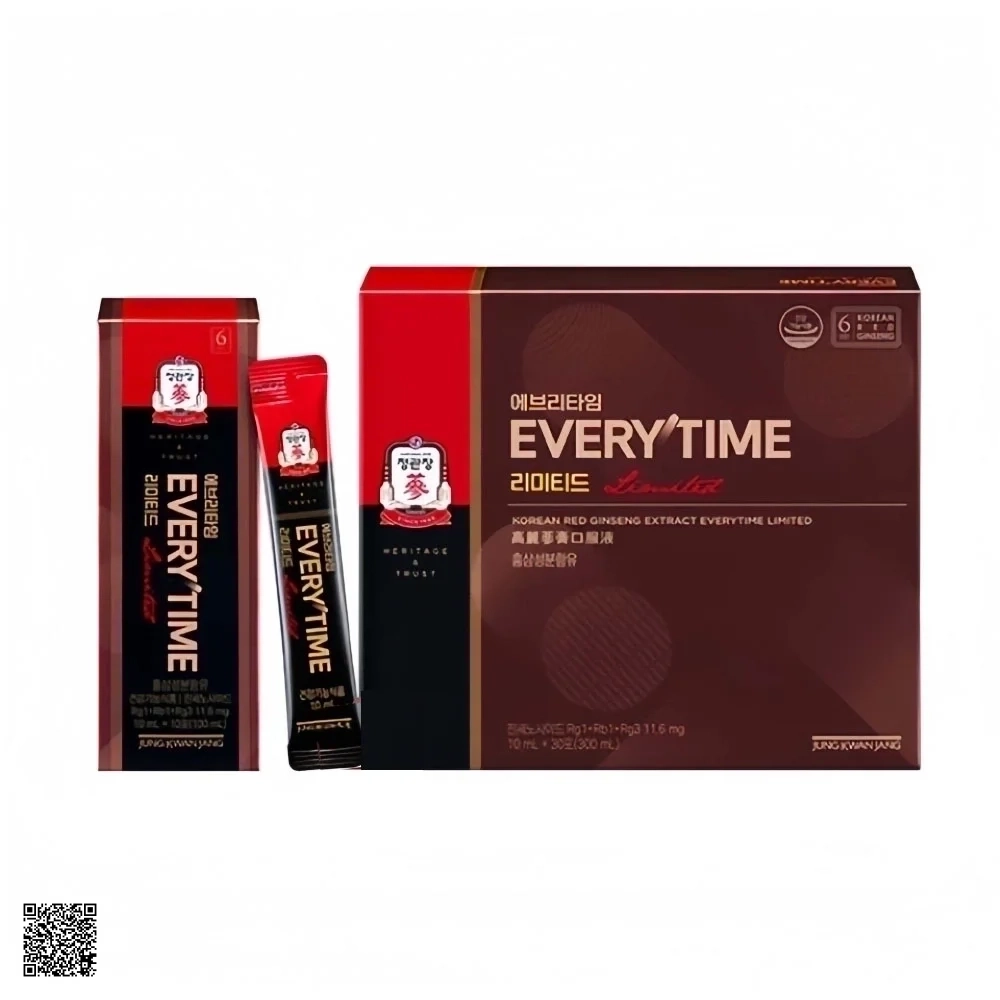 Tinh Chất Địa Sâm KGC Jung Kwan Jang Everytime Limited (30 gói x 10ml)