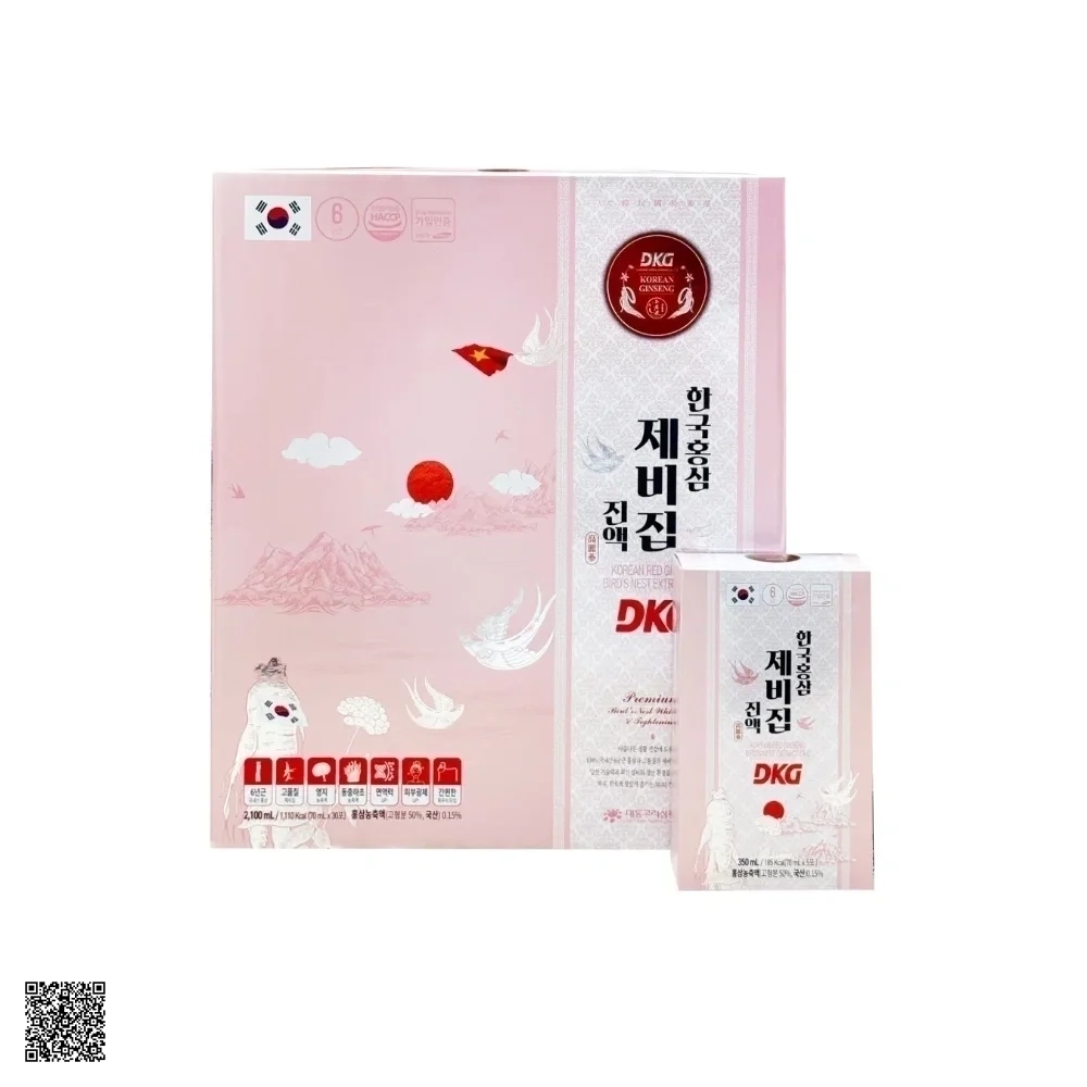Nước Yến Sào Hồng Sâm Daedong Korean Red Ginseng Bird’s Nest Extract (30 Gói x 70ml)