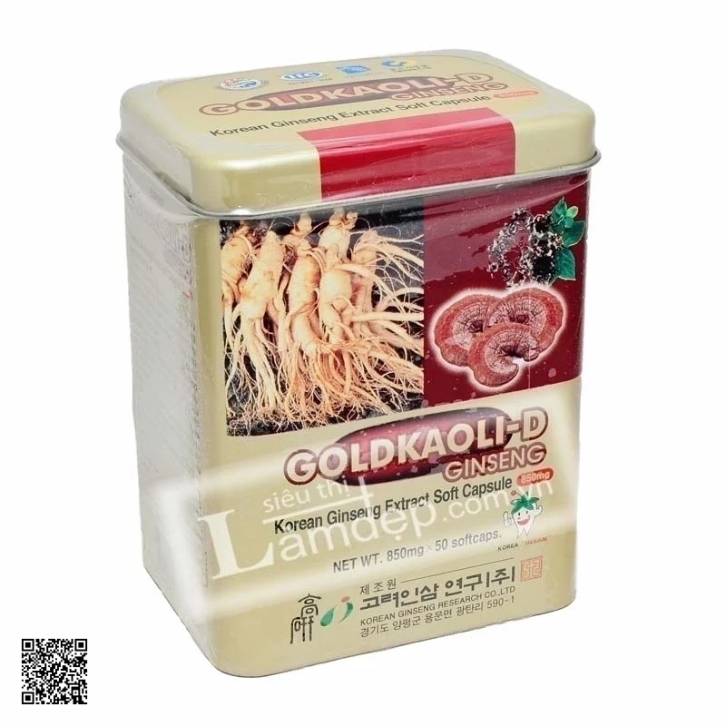 VIÊN HỒNG SÂM GOLKAOLI-D GINSENG (50 Viên)