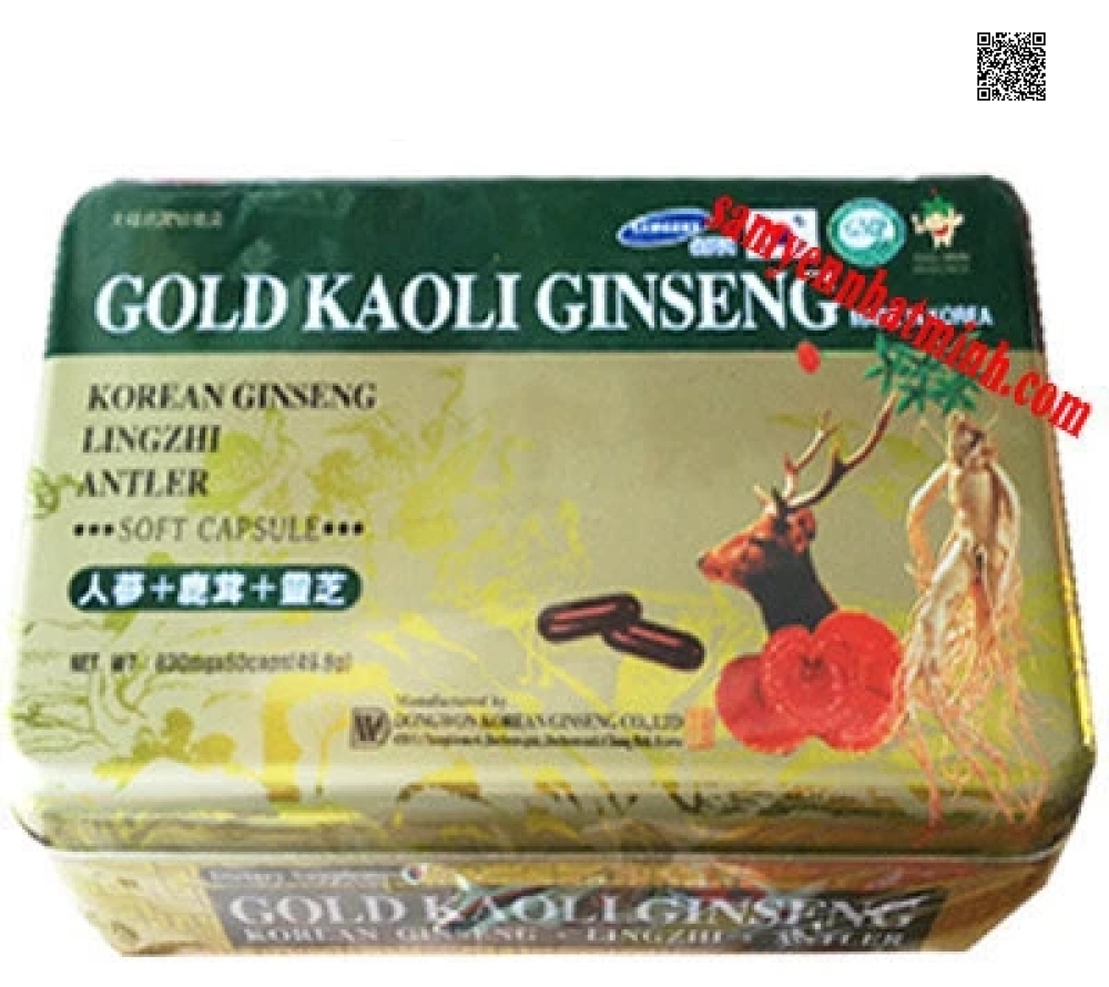 Viên Hồng Sâm GoldKaoli Dongwon ( 60 Viên) Hình ảnh hộp Viên Hồng Sâm Hàn Quốc GoldKaoli