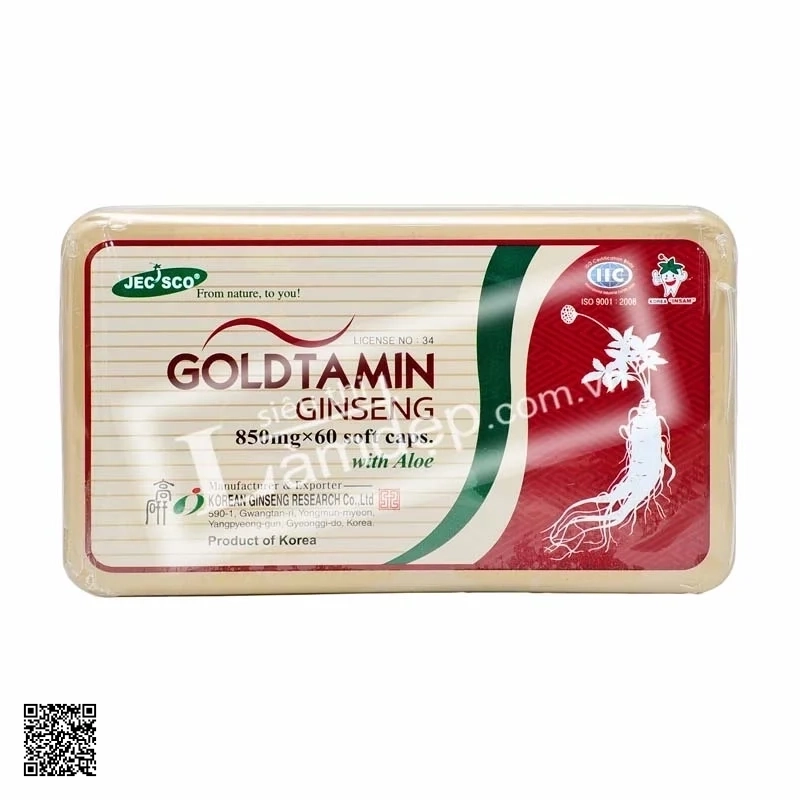 VIÊN HỒNG SÂM GOLDTAMIN JECSCO (60 viên)