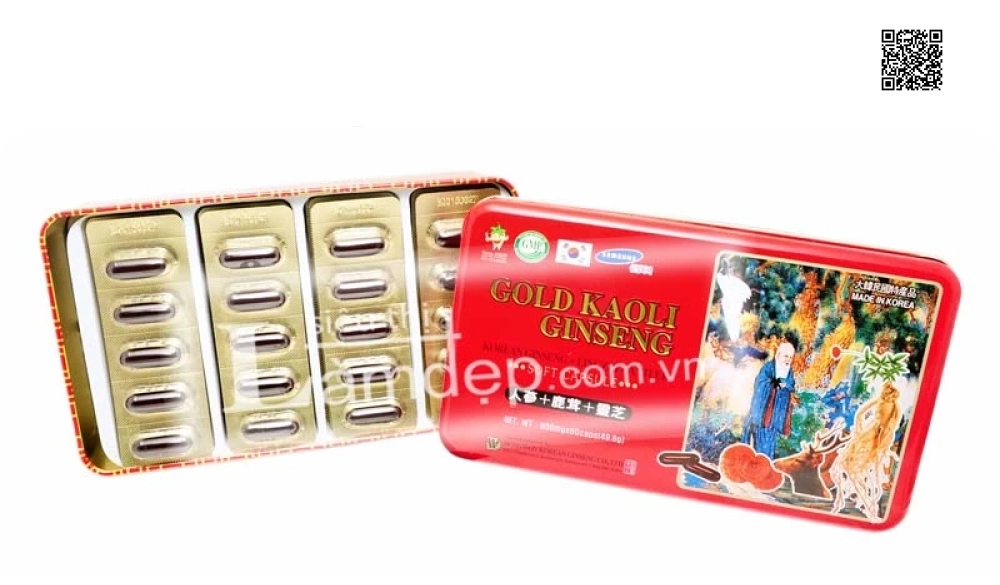 Viên hồng sâm linh chi nhung hươu (120 viên)