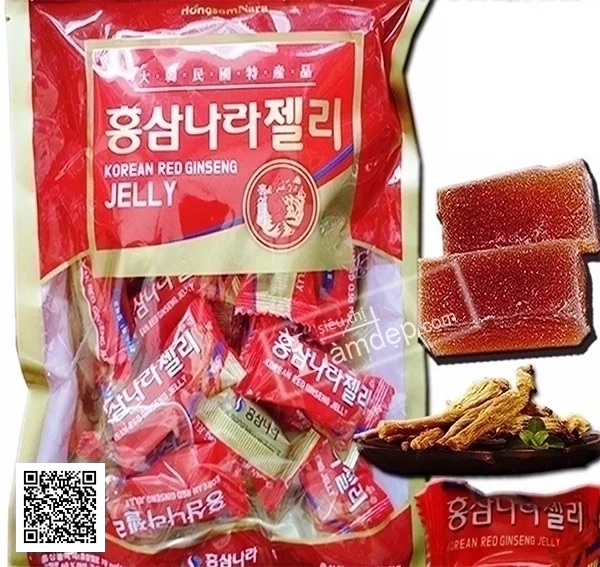 Kẹo Dẻo Hồng Sâm KGS Korean Red Ginseng Jelly 280g