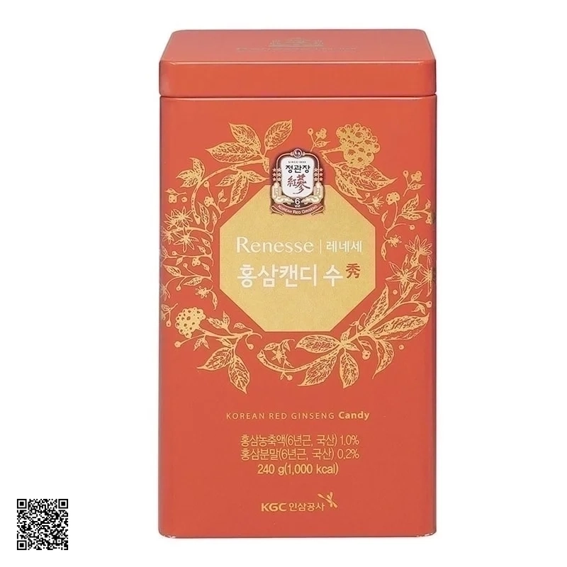 Kẹo Hồng Sâm KGC Korean Red Ginseng Candy Renesse 240g