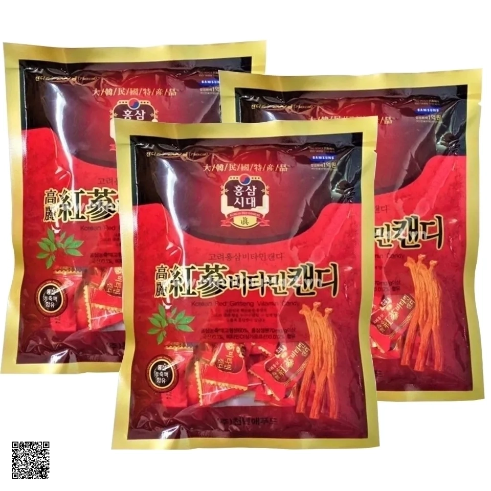 Combo 3 Gói Kẹo Hồng Sâm Dẻo Korean Red Ginseng Jelly Hàn Quốc