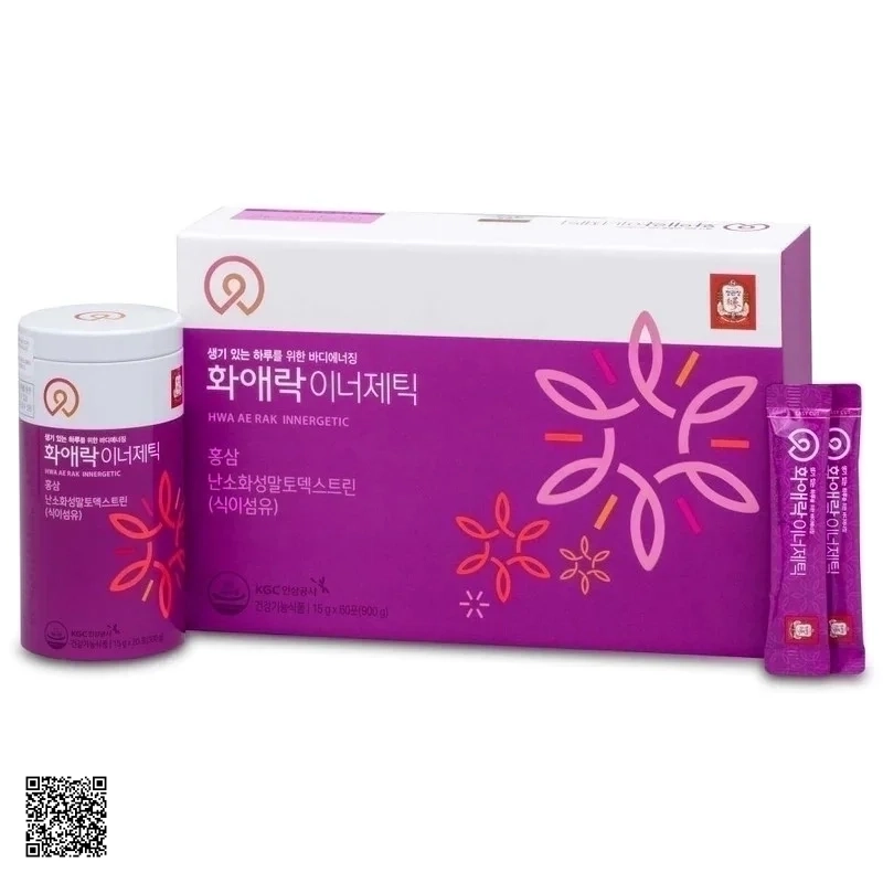 Thạch Hồng Sâm Dành Cho Phụ Nữ KGC Ae Rak Innergetic (15gr x 60 gói)