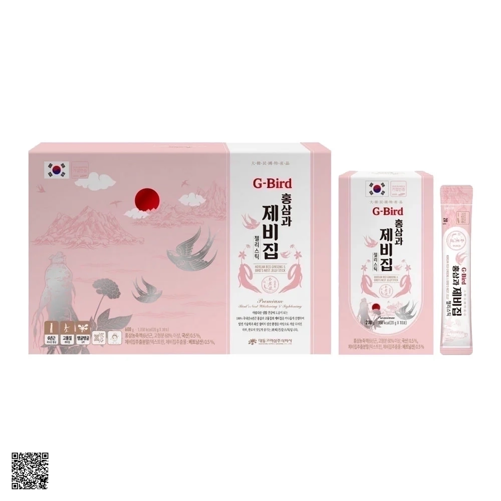 Thạch Hồng Sâm Yến Sào Daedong G-BIRD Red Ginseng & Bird’s Nest