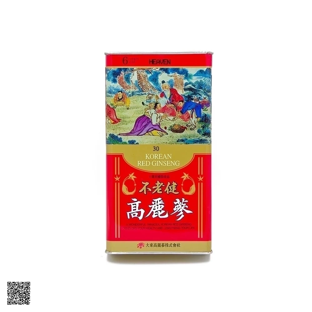 Hồng Sâm Củ Khô Daedong Heaven Korean Red Ginseng Số 30 150gr (10 củ)