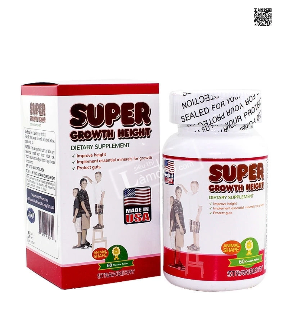 Super Growth Height - Viên Uống Tăng Chiều Cao Tối Ưu Từ Mỹ