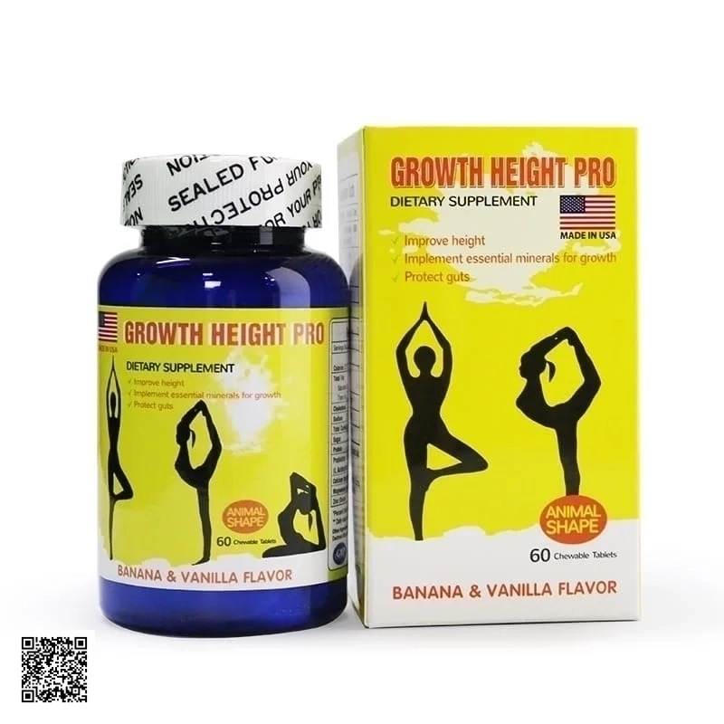 Thuốc Tăng Chiều Cao Growth Height Pro Của Mỹ (60 Viên)