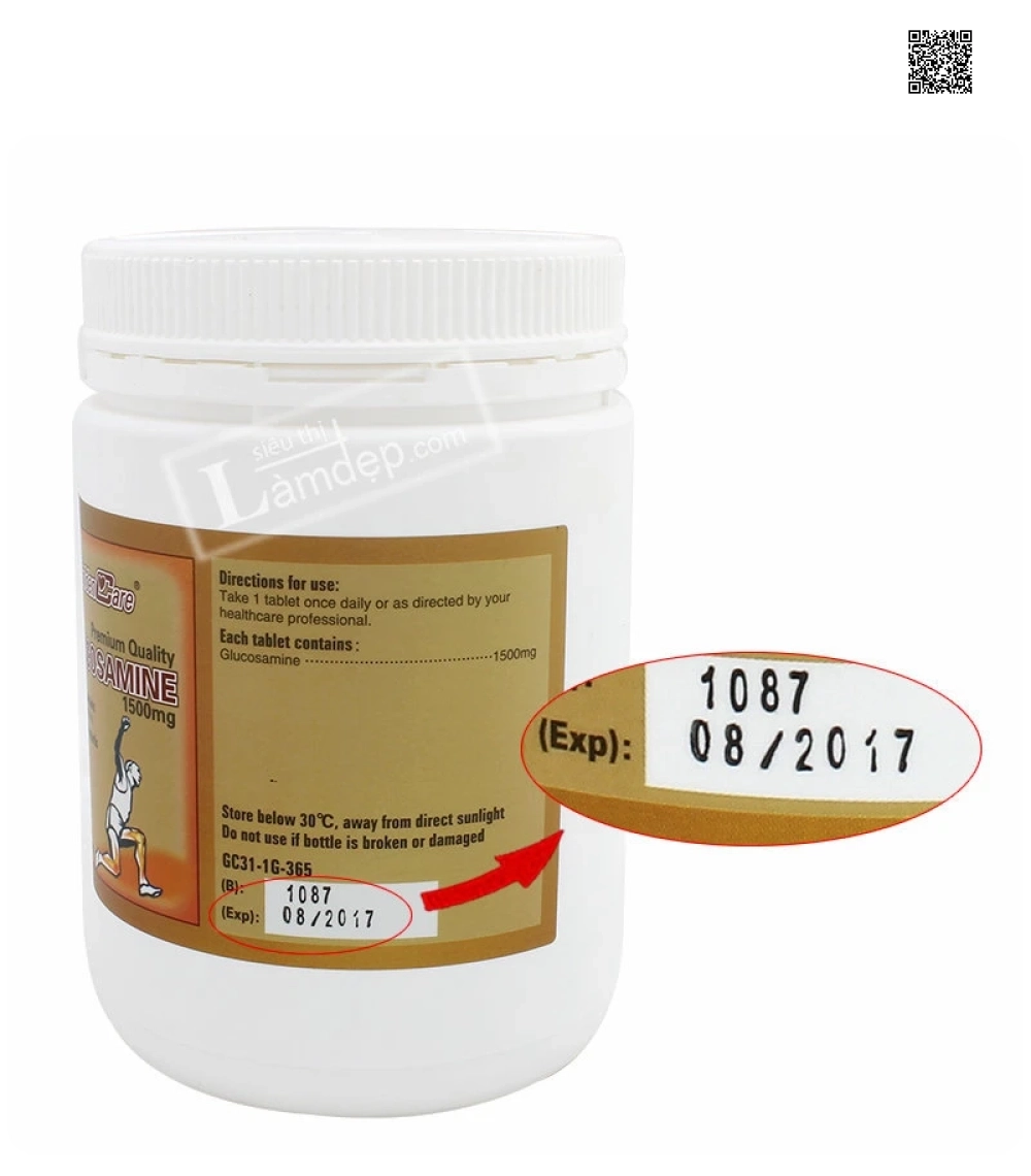 Viên Bổ Khớp Golden Care Glucosamine 1500mg x 365 viên Viên Bổ Khớp Golden Care Glucosamine 1500mg x 365 viên