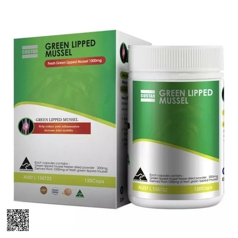Viên Uống Bổ Khớp Costar Green Lipped Mussel Cao Cấp Từ Úc